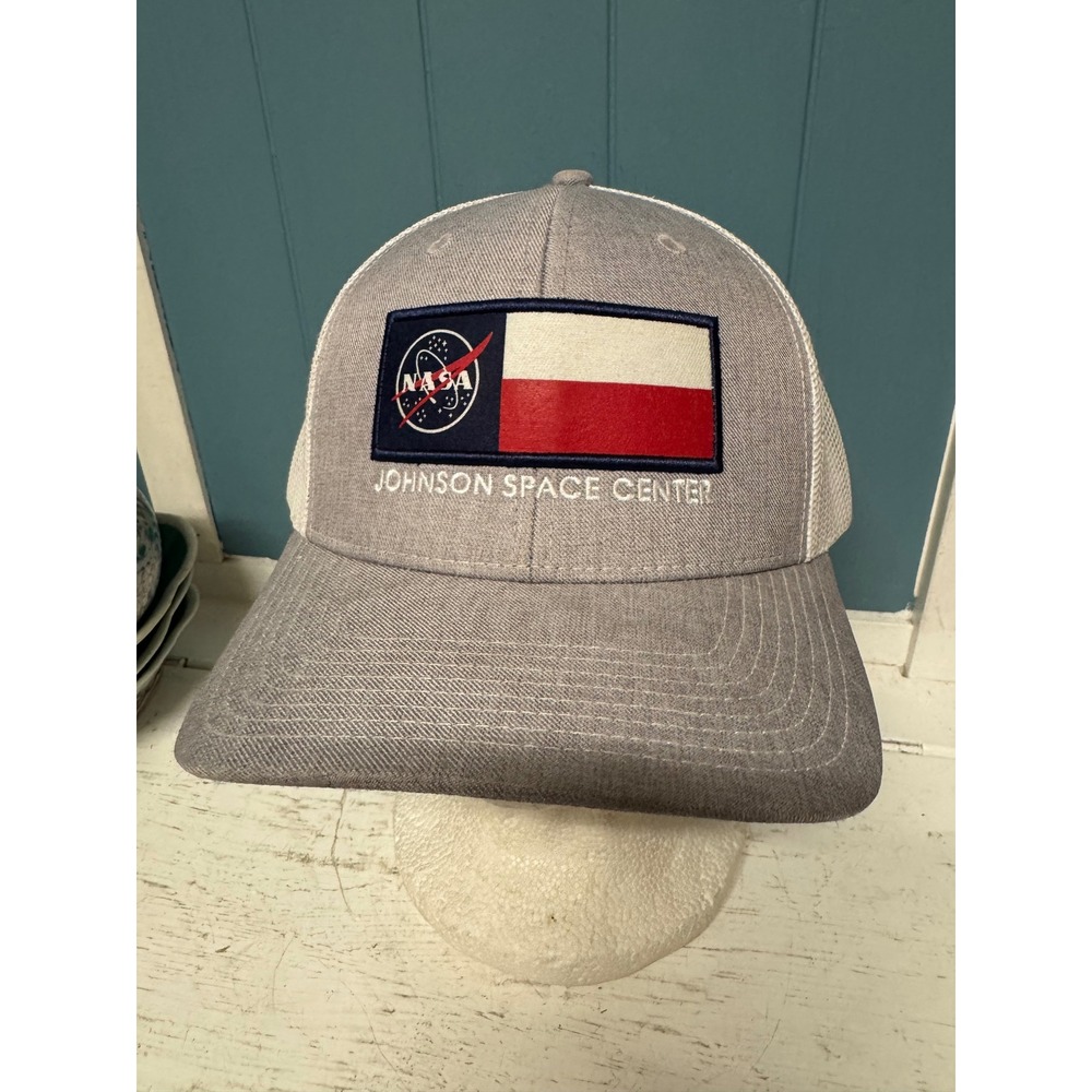 Fahrenheit NASA Johnson Space Center Texas Flag Trucker Hat Gray White Snapback